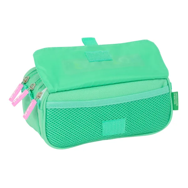 Kolmilokeroinen laukku Benetton Mint Vihreä 21,5 x 10 x 8 cm