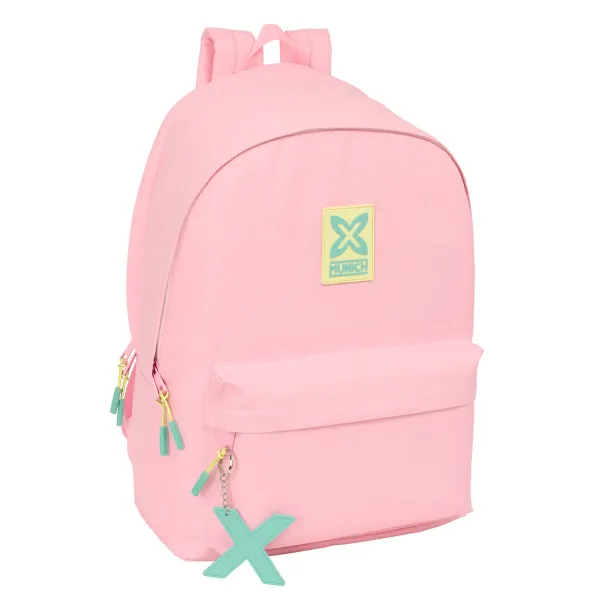 Koululaukku Munich +usb munich Pinkki 31 x 44 x 18 cm