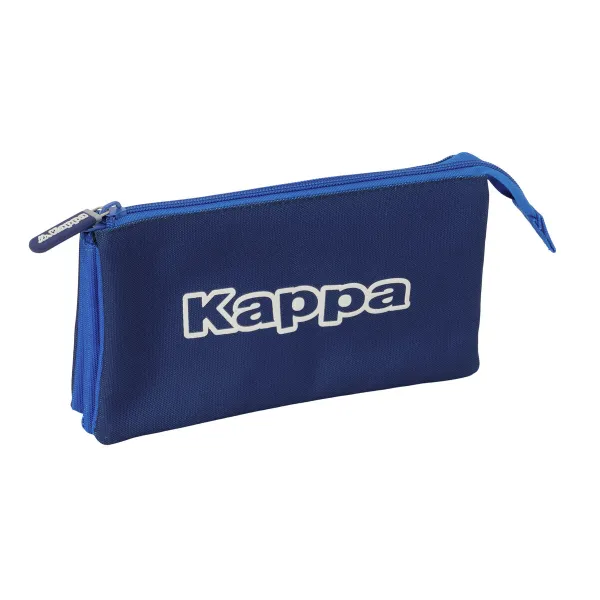 Triple Carry-all Kappa Rain Navy Blue 22 x 12 x 3 cm