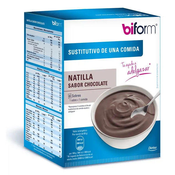 Biform Natillas Choco 6 Sobres