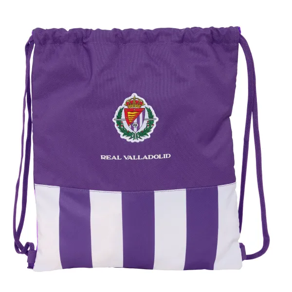 Сумка-рюкзак на веревках Real Valladolid C.F. Белый Фиолетовый 35 x 40 x 1 cm