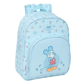 Vaikiškas krepšys Mickey Mouse Clubhouse Baby Šviesiai mėlyna 28 x 34 x 10 cm
