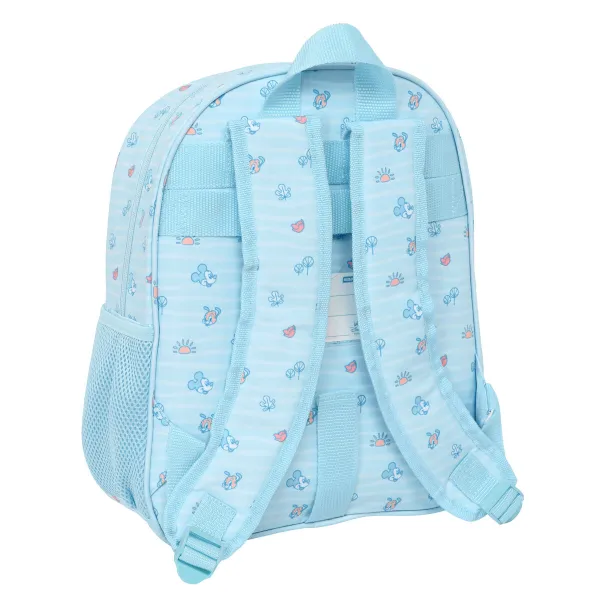 Bērnu soma Mickey Mouse Clubhouse Baby Gaiši Zils 28 x 34 x 10 cm