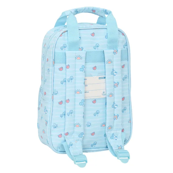 Bērnu soma Mickey Mouse Clubhouse Baby Gaiši Zils 20 x 28 x 8 cm