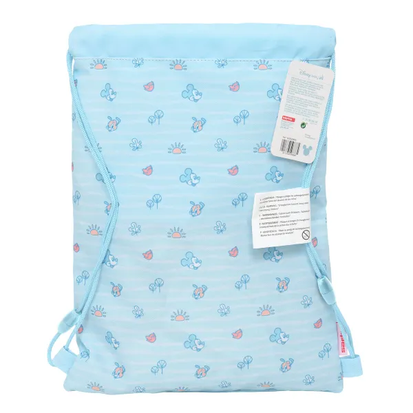 Mugursoma ar lencēm Mickey Mouse Clubhouse Baby Zils 26 x 34 x 1 cm