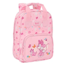Vaikiškas krepšys Minnie Mouse Baby Rožinė 20 x 28 x 8 cm