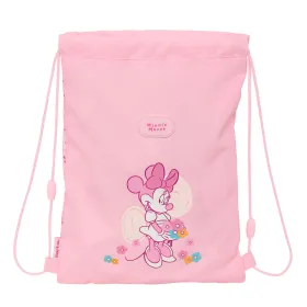 Kuprinė su virvutėmis Minnie Mouse Baby Rožinė 26 x 34 x 1 cm