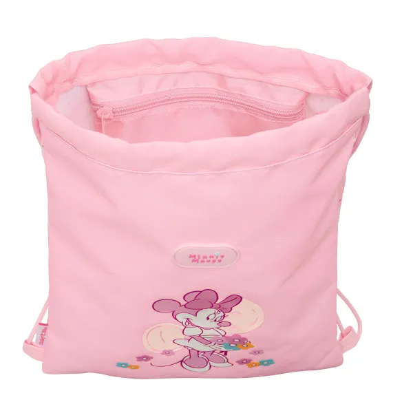 Сумка-рюкзак на веревках Minnie Mouse Baby Розовый 26 x 34 x 1 cm