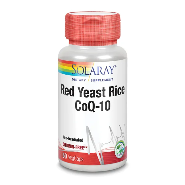 Solaray Red Yeast Rice Plus Q10 60 Vcaps