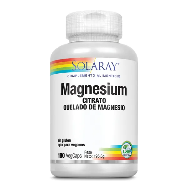 Solaray Big Magnesium Citrate 180 Vcaps