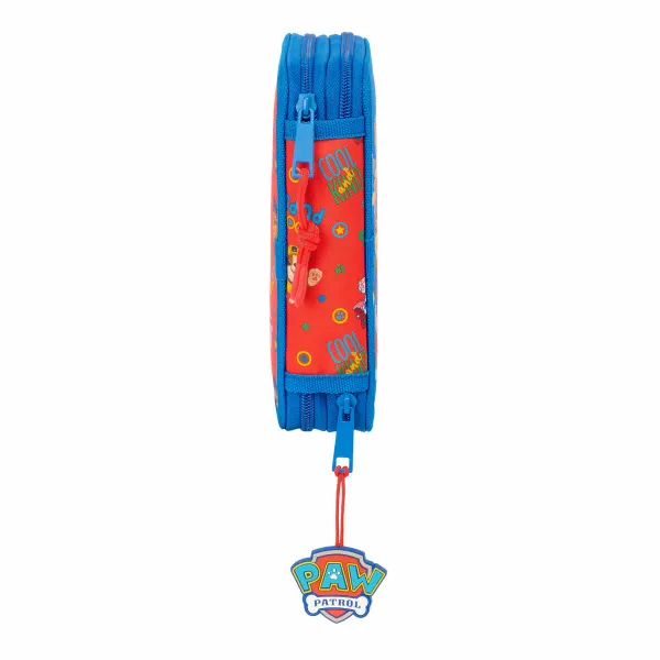 Dvigubo pieštuko dėklas The Paw Patrol Cool Mėlyna Raudona 12.5 x 19.5 x 4 cm 29 Dalys