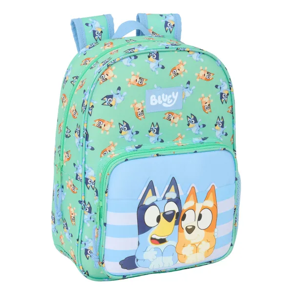 Школьный рюкзак Bluey Sisters Зеленый 26 x 34 x 11 cm