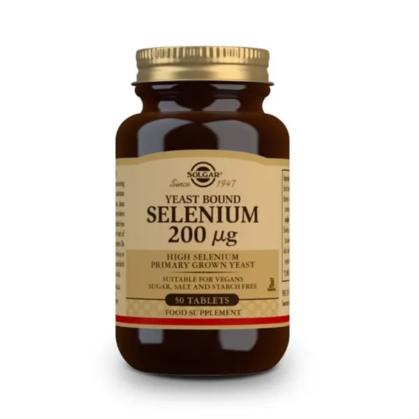 Solgar Selenium In Yeast 200mcg 50 Tablets