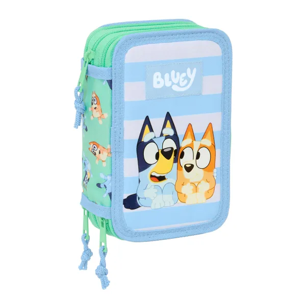 Triple Carry-all Bluey Sisters Green Water 12,5 x 19,5 x 5,5 cm 37 Pieces