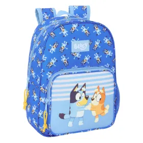 Mokyklinis krepšys Bluey Let's play Mėlyna 26 x 34 x 11 cm