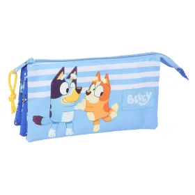 Kolmilokeroinen laukku Bluey Let's play Sininen 22 x 12 x 3 cm