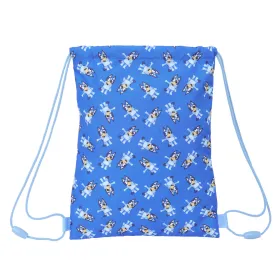 Kuprinė su virvutėmis Bluey Let's play Mėlyna 26 x 34 x 1 cm