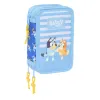 Penālis ar vietu trim zīmuļiem Bluey Let's play Zils 12,5 x 19,5 x 5,5 cm 37 Daudzums
