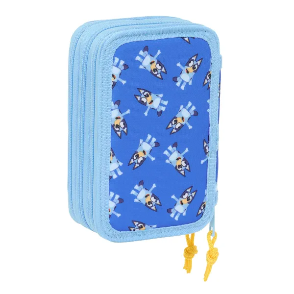 Penālis ar vietu trim zīmuļiem Bluey Let's play Zils 12,5 x 19,5 x 5,5 cm 37 Daudzums