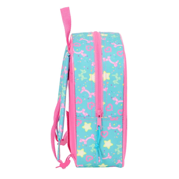 Child bag Gabby's Dollhouse Confetti Pink Turquoise 22 x 27 x 10 cm