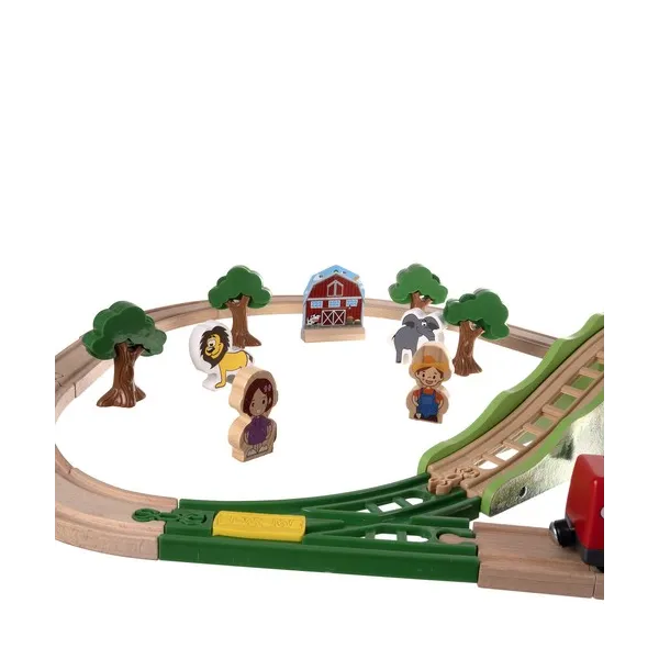 Wooden train track Kruzzel 22495