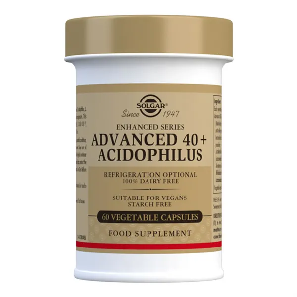 Solgar 40 Plus Acidophilus Advanced 60 Veggie Capsules