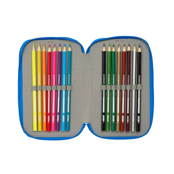 Penālis ar vietu trim zīmuļiem Batman Zils 12,5 x 19,5 x 5,5 cm 37 Daudzums