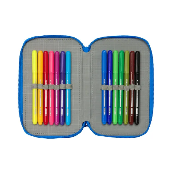 Penālis ar vietu trim zīmuļiem Batman Zils 12,5 x 19,5 x 5,5 cm 37 Daudzums