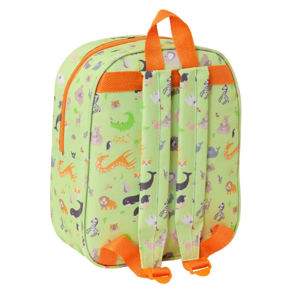Child bag Safta Lime 22 x 27 x 10 cm 3D