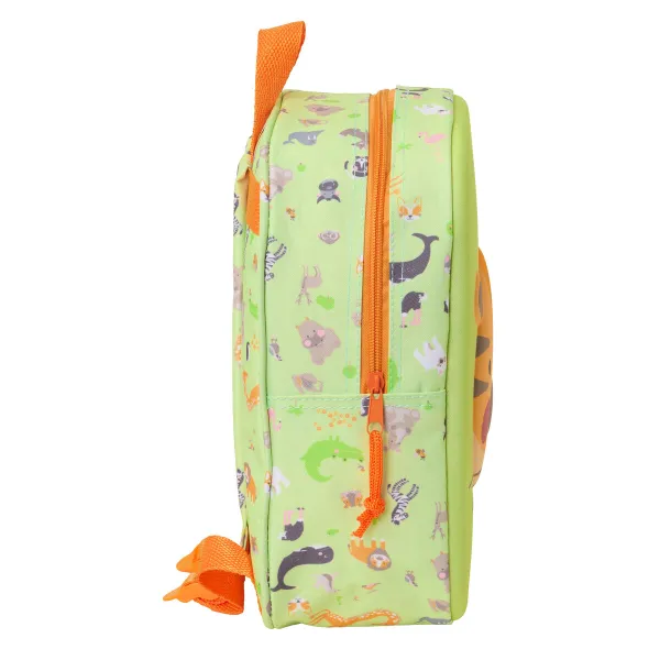 Child bag Safta Lime 22 x 27 x 10 cm 3D