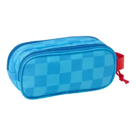 Kahe tõmblukuga pliiatsikarp Mickey Mouse Clubhouse Sinine 21 x 8 x 6 cm 3D