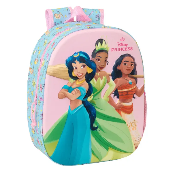 Child bag Frozen Pink Sky blue 27 x 33 x 10 cm 3D