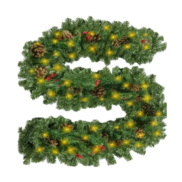 Christmas tree garland 2.7m with LED lights Ruhhy 22322