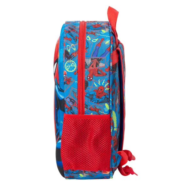 Bērnu soma Spider-Man Sarkans Tumši Zils 27 x 33 x 10 cm 3D