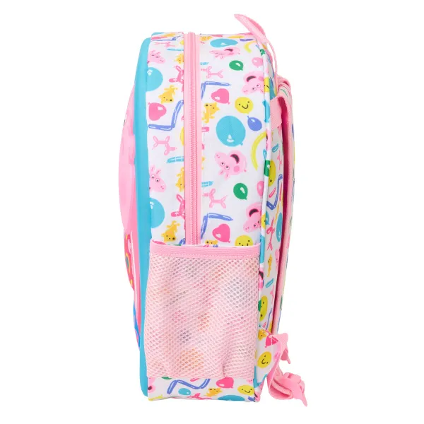 Lasten laukku Peppa Pig Sininen Valkoinen Pinkki 27 x 33 x 10 cm 3D