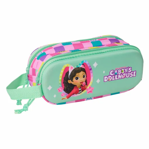 Double Carry-all Gabby's Dollhouse Multicolour 21 x 8 x 6 cm 3D
