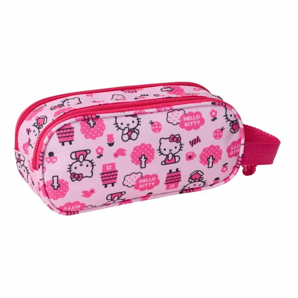 Dvigubas penalas Hello Kitty Rožinė 21 x 8 x 6 cm