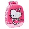 Bērnu soma Hello Kitty Rozā 27 x 33 x 10 cm 3D