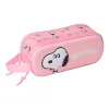 Kaksilokeroinen laukkku Snoopy Pinkki 21 x 8 x 6 cm 3D