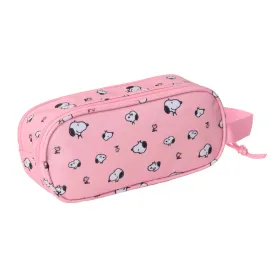 Kaksilokeroinen laukkku Snoopy Pinkki 21 x 8 x 6 cm 3D