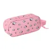 Kaksilokeroinen laukkku Snoopy Pinkki 21 x 8 x 6 cm 3D