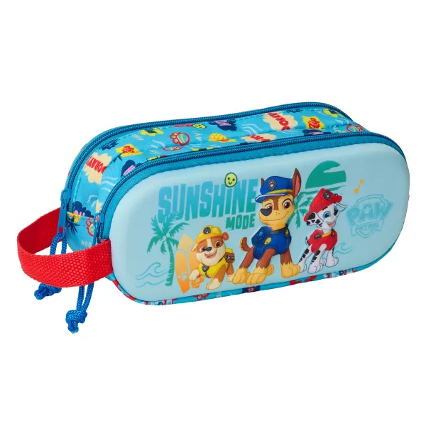 Kaksilokeroinen laukkku The Paw Patrol Sininen 21 x 8 x 6 cm 3D