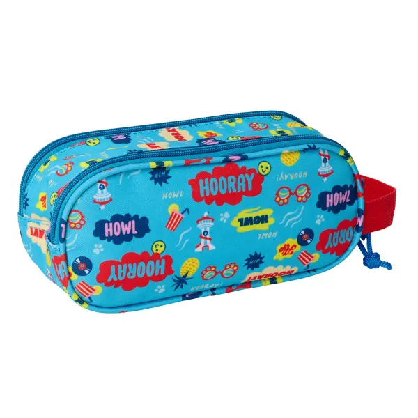 Двойной пенал The Paw Patrol Синий 21 x 8 x 6 cm 3D