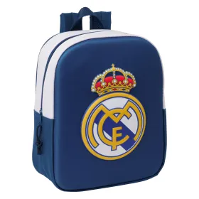 Vaikiškas krepšys Real Madrid C.F. Juoda 22 x 27 x 10 cm 3D