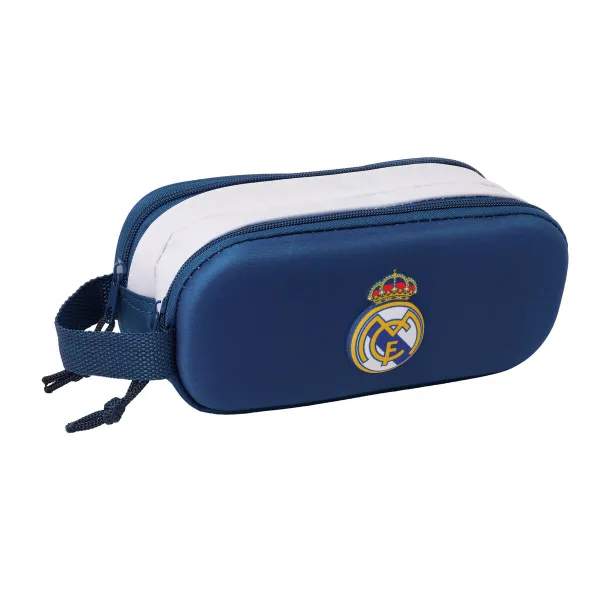 Kaksilokeroinen laukkku Real Madrid C.F. Musta 21 x 8 x 6 cm 3D