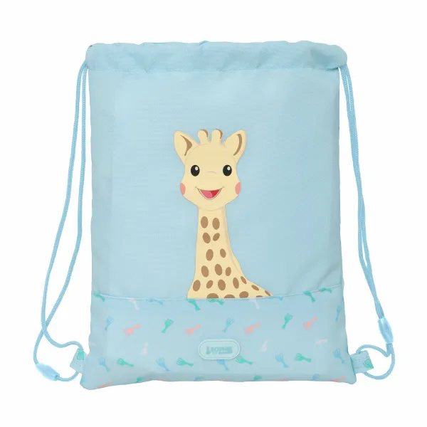 Kuprinė su virvutėmis Sophie la Girafe Mėlyna 26 x 34 x 1 cm