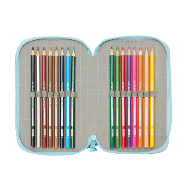 Penālis ar vietu trim zīmuļiem Furby Zils 12,5 x 19,5 x 5,5 cm 37 Daudzums