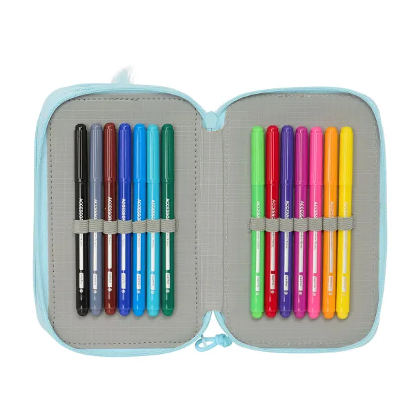 Penālis ar vietu trim zīmuļiem Furby Zils 12,5 x 19,5 x 5,5 cm 37 Daudzums