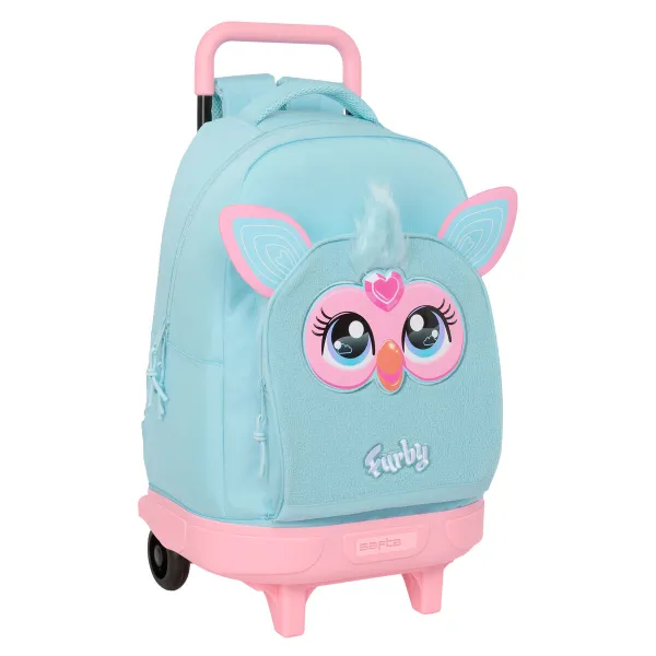 Mokyklinė kuprinė su ratukais Furby Dangaus mėlynumo 33 x 45 x 22 cm