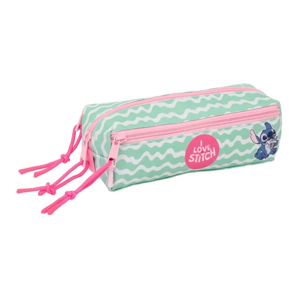 Kolmilokeroinen laukku Lilo & Stitch Ice cream Pinkki 22 x 8,5 x 6 cm